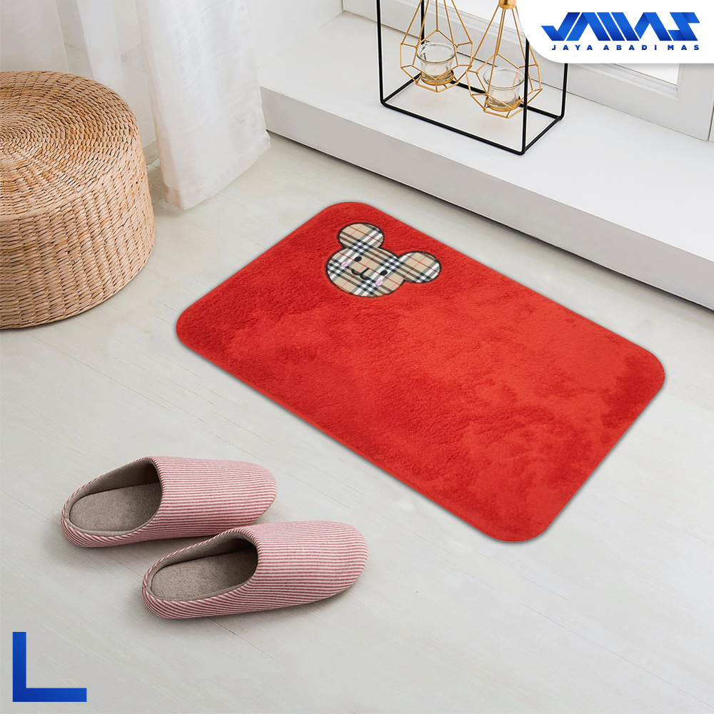 Keset Bulu Angsa Anti slip Ukuran 40x60cm Halus Lembut Karakter Anak